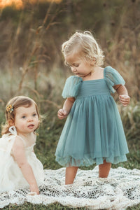 Fawn Dress (soft teal tulle)