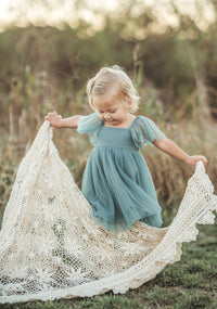 Fawn Dress (soft teal tulle)