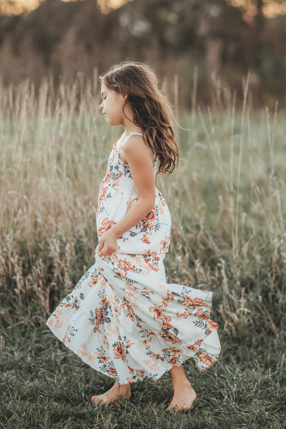 Stella Dress (earthy floral)