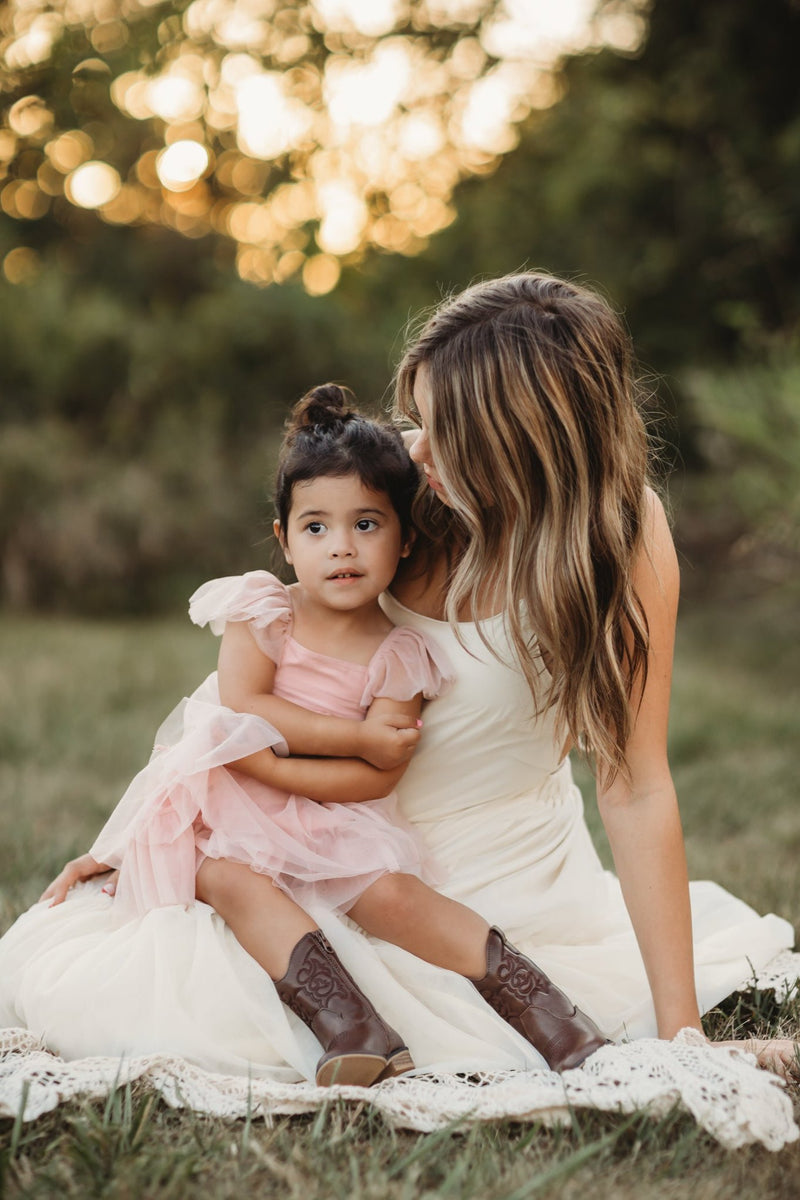 Fawn Tulle Dress (soft pink)