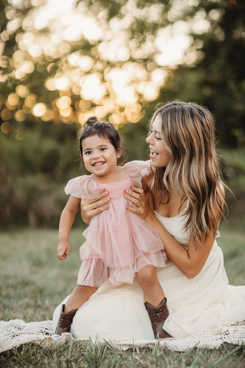 Fawn Tulle Dress (soft pink)