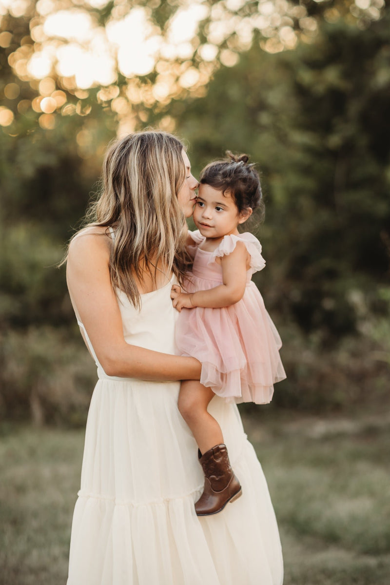 Fawn Tulle Dress (soft pink)