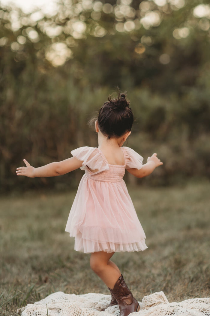 Fawn Tulle Dress (soft pink)