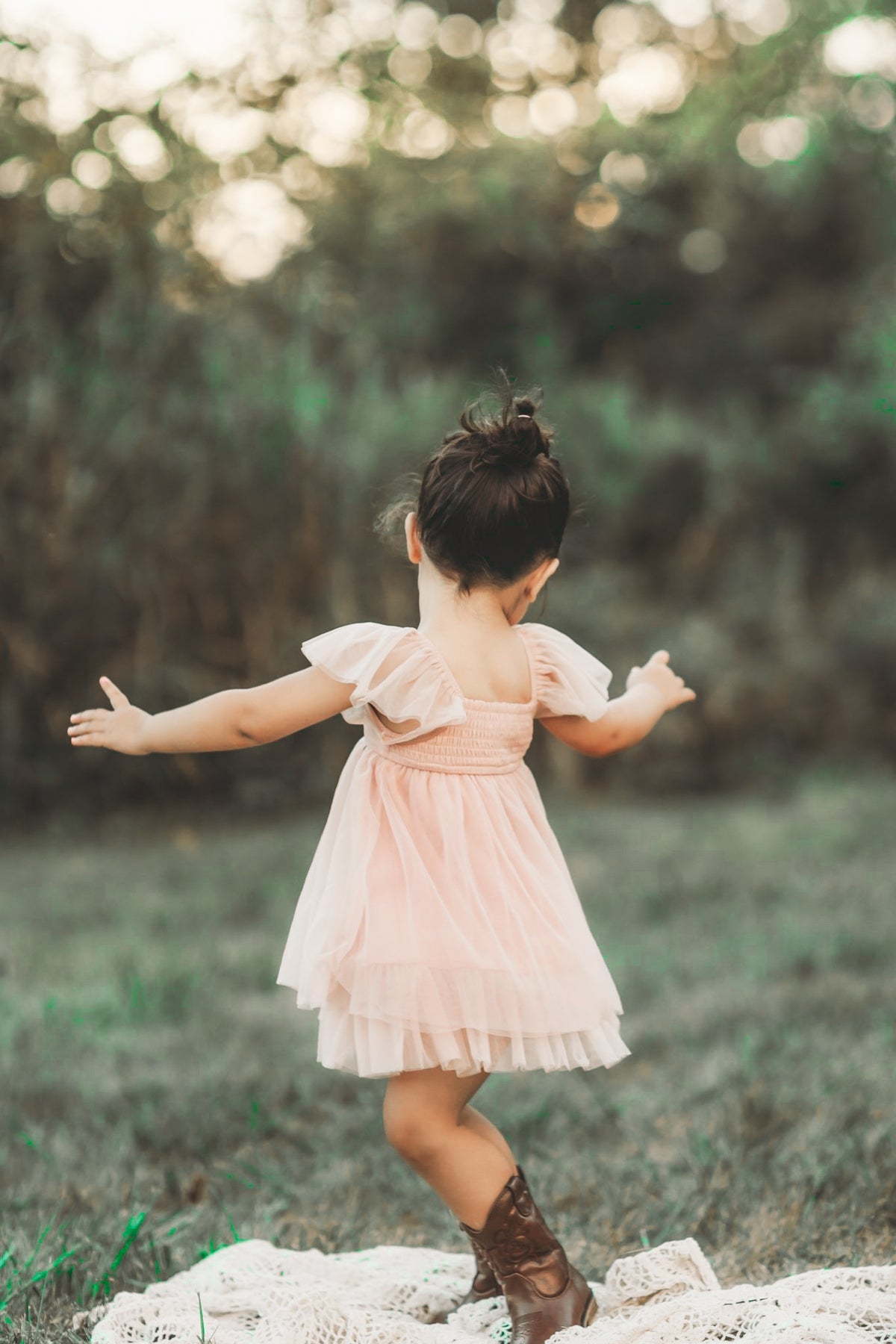 Fawn Tulle Dress (soft pink)