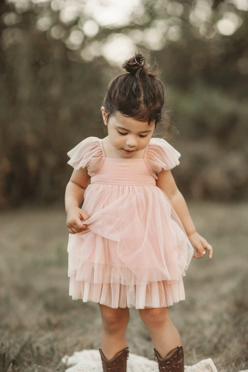 Fawn Tulle Dress (soft pink)