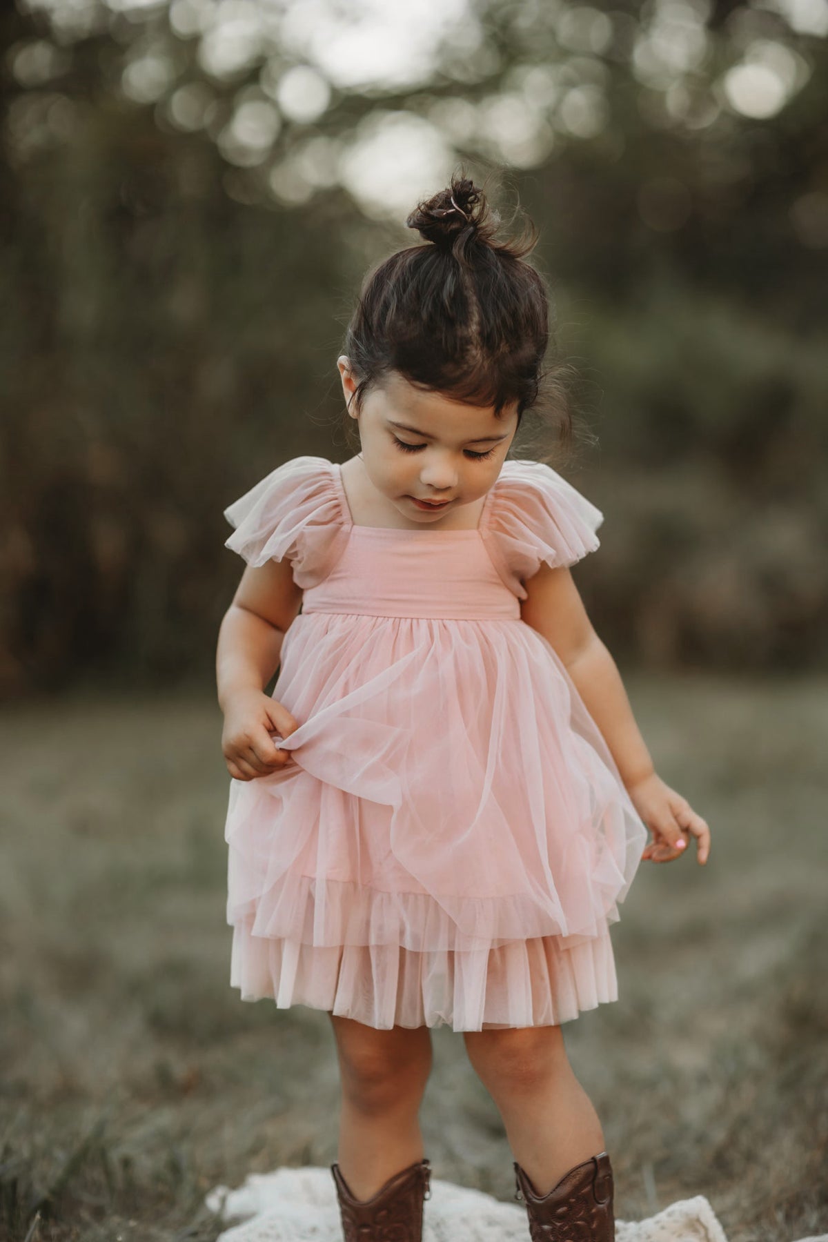 Fawn Tulle Dress (soft pink)