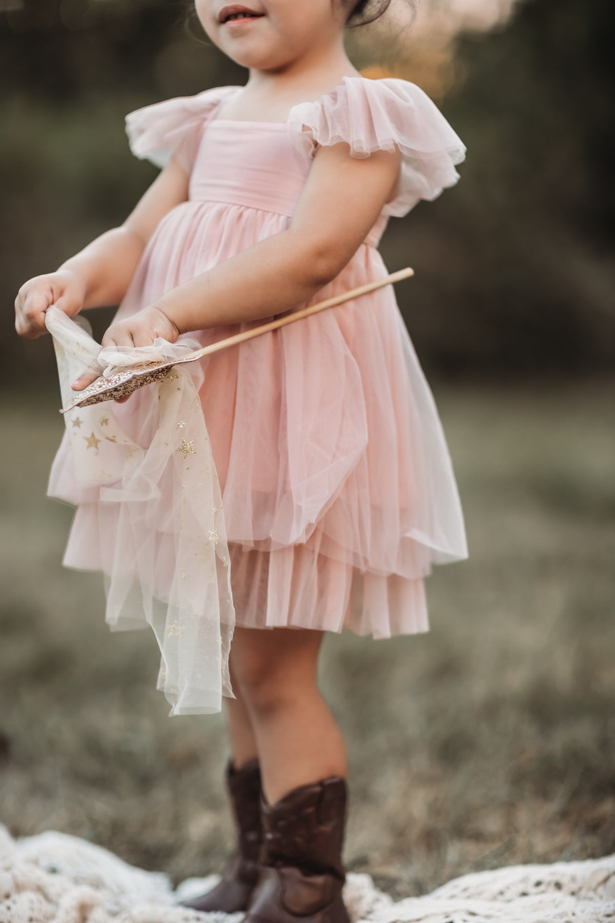 Fawn Tulle Dress (soft pink)