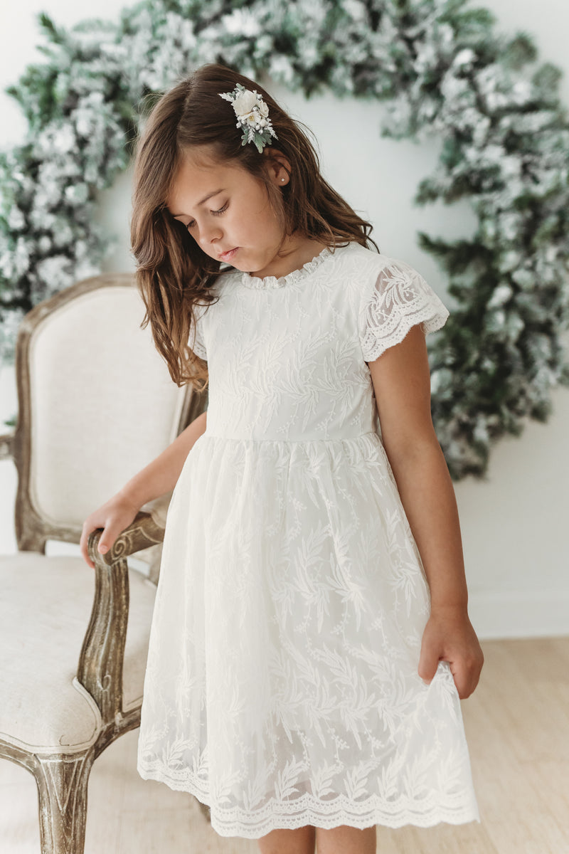 Tabatha Lace Dress (snow)