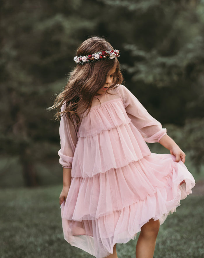 Thea Tulle Dress (soft pink) FINAL SALE