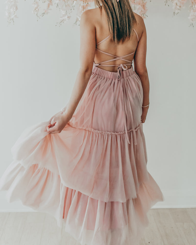 Women's Wendy Tulle Dress (soft pink)