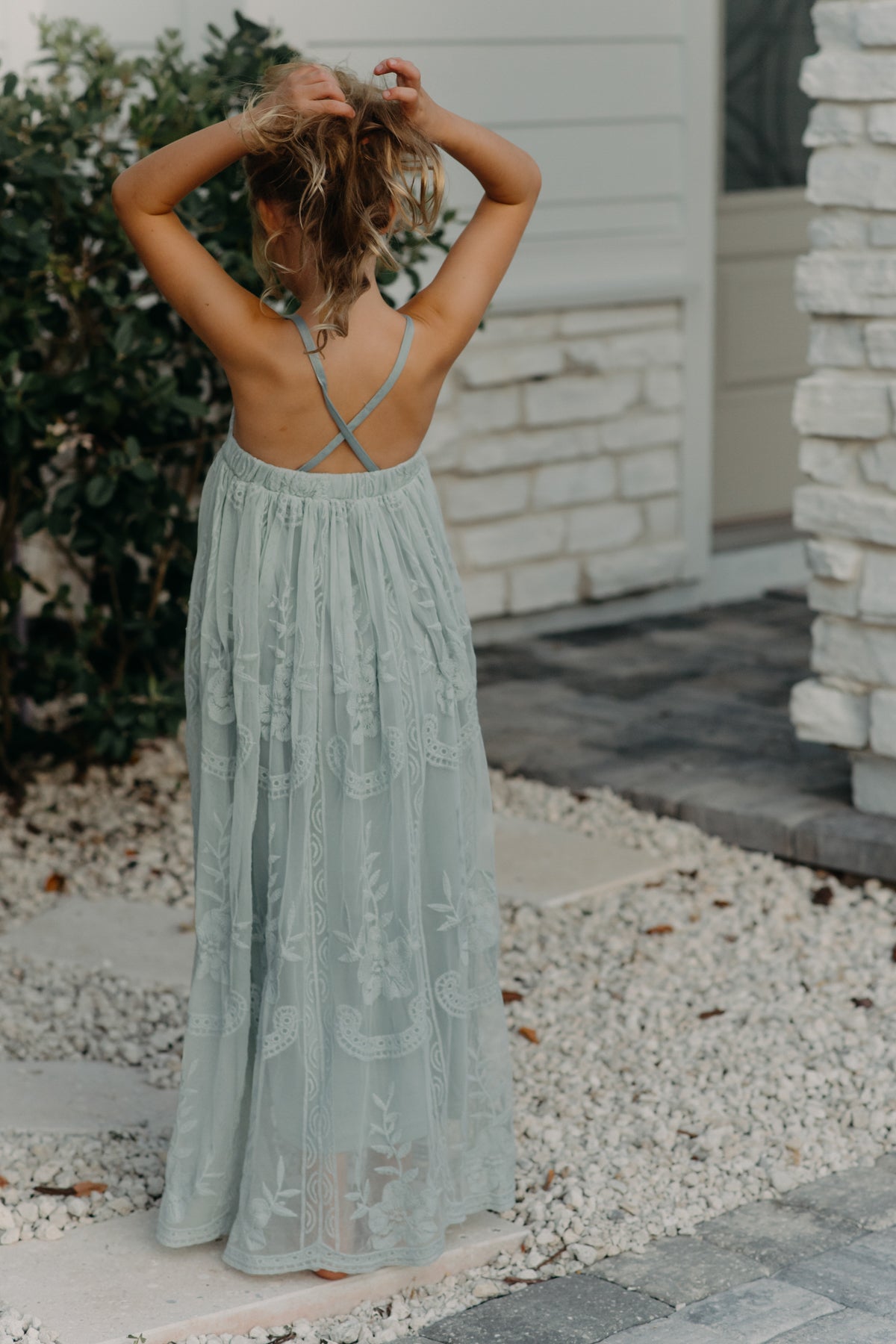 Madeline Lace Dress (airy blue) – INDIE BLUE