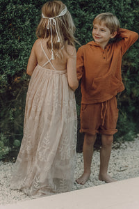 INDIE BLUE Dresses Madeline Lace Dress (natural pink)