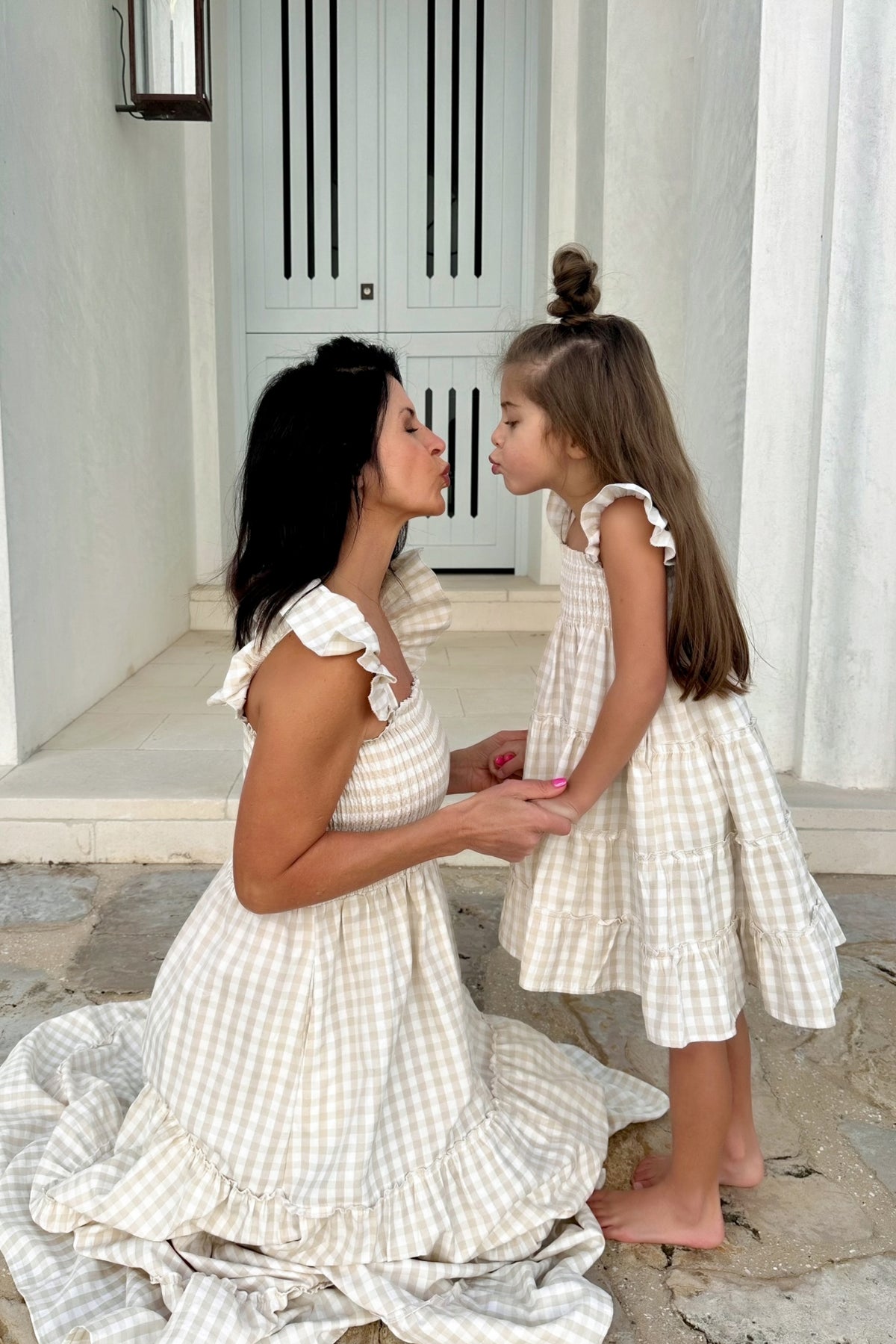 SS Women's Dress Women's Pia Dress (tan gingham)