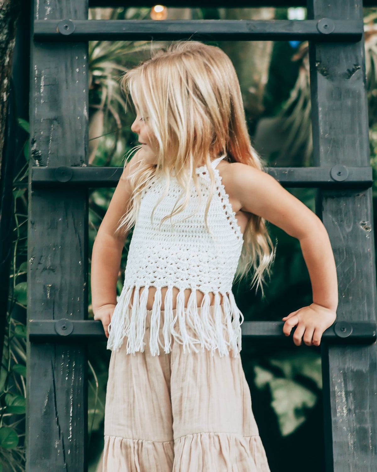 Mika Fringe Halter (cedar brown)