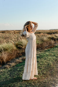 Women's Pippa Maxi (driftwood stripe linen)