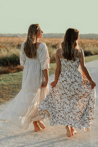 Women's Pippa Maxi (driftwood stripe linen)