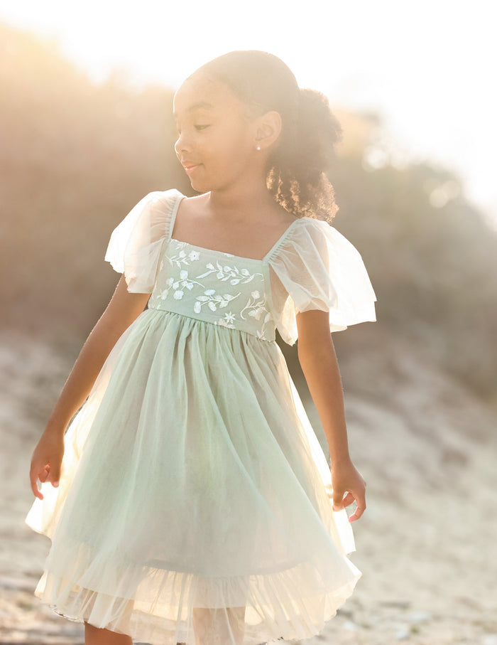 Fawn Tulle Dress (mint)