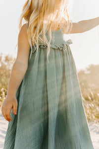 Lucie Dress (soft teal muslin)