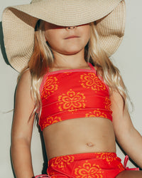 Crop Tankini Set (spice medallion) FINAL SALE