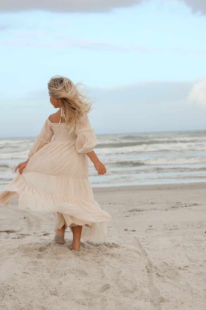 SS Girl's Dress Pippa Maxi (natural tulle)