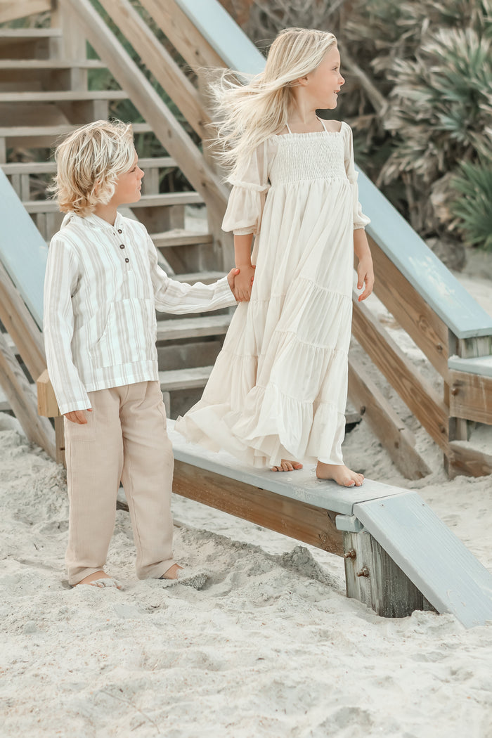 SS Girl's Dress Pippa Maxi (natural tulle)