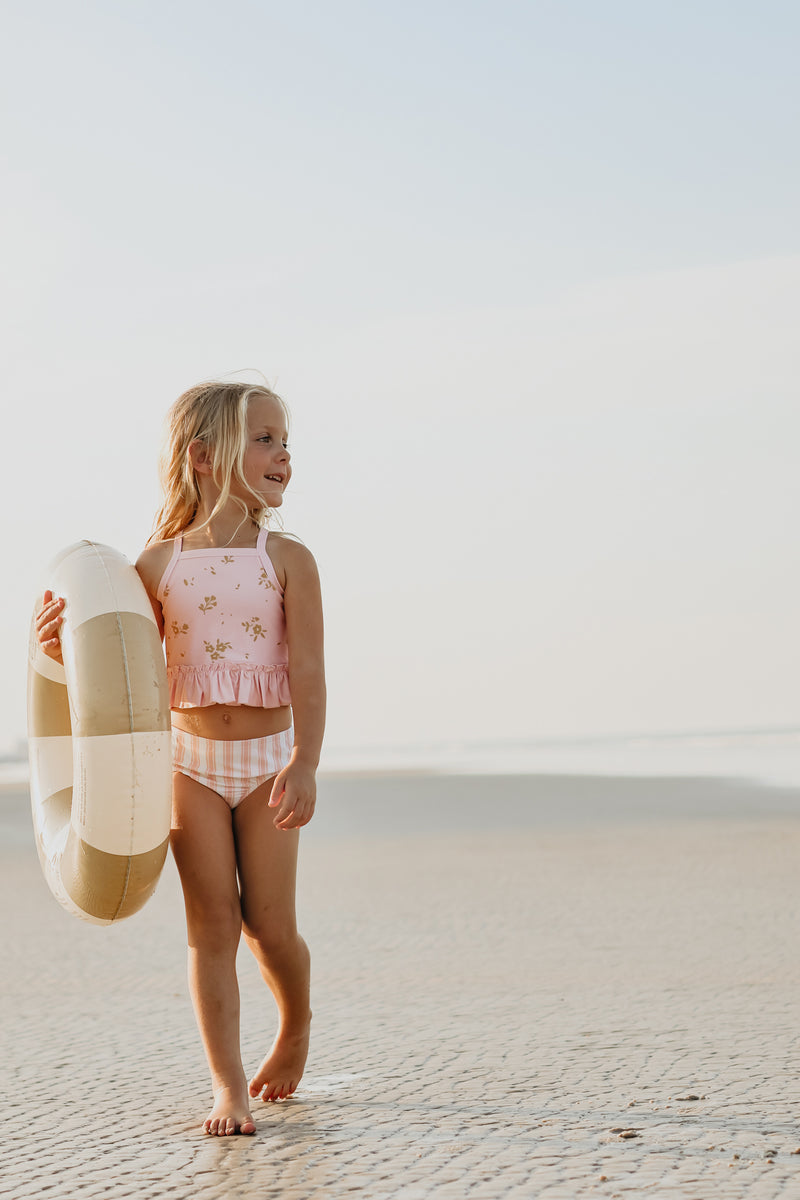 Tankini Set (pink gold cutesy floral)