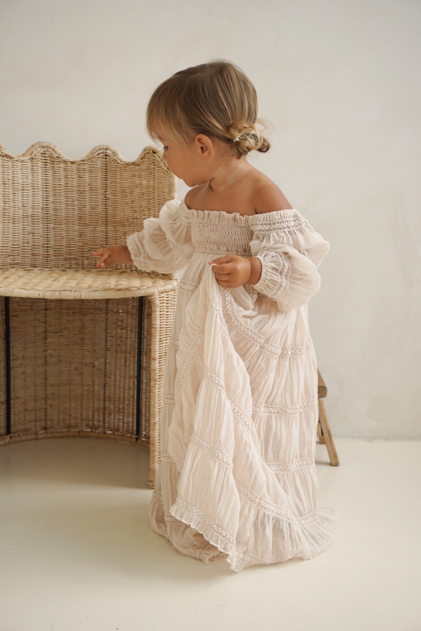 Pippa Maxi (natural chiffon) – INDIE BLUE
