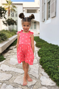 Rita Shortie Romper (pink butterfly)
