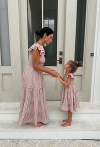 Pia Dress (brown gingham)