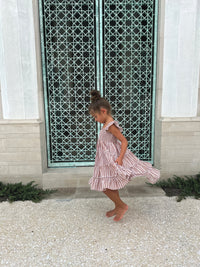 Pia Dress (brown gingham)