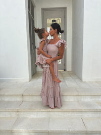 Pia Dress (brown gingham)