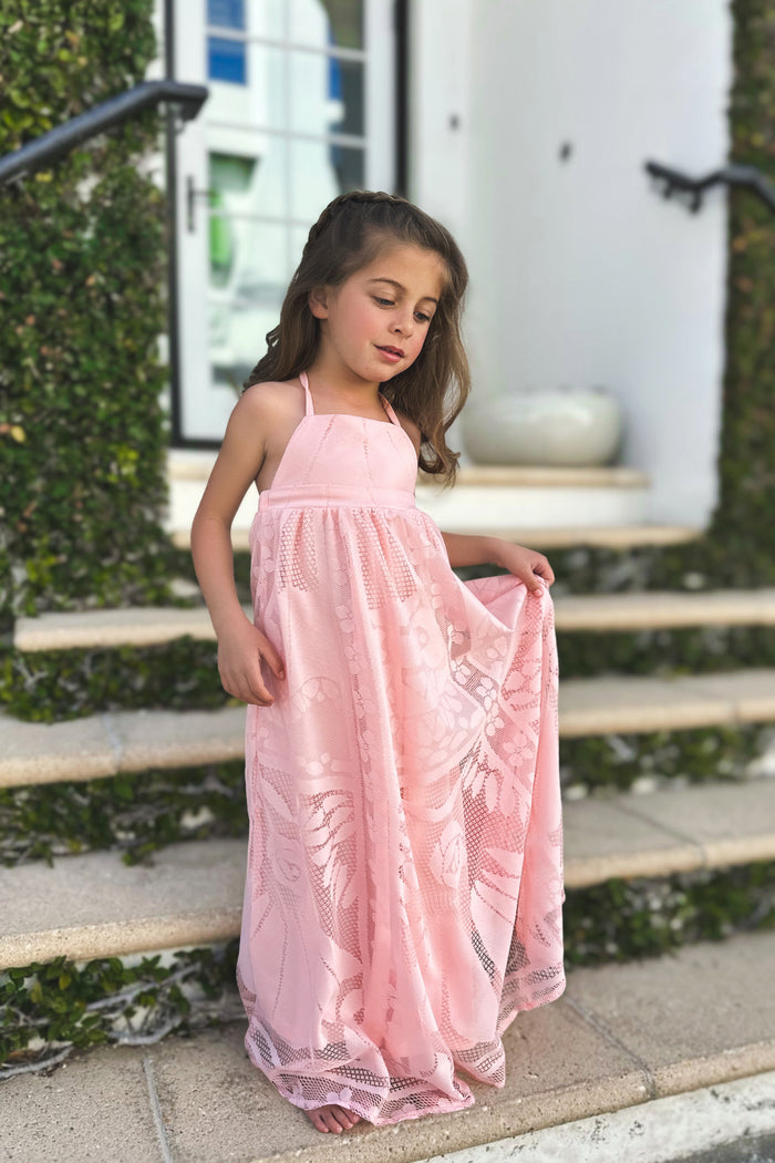 Phoebe Lace Dress (coral)