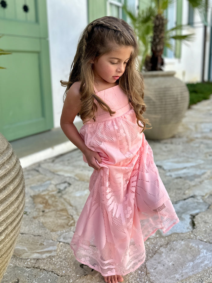 Phoebe Lace Dress (coral)