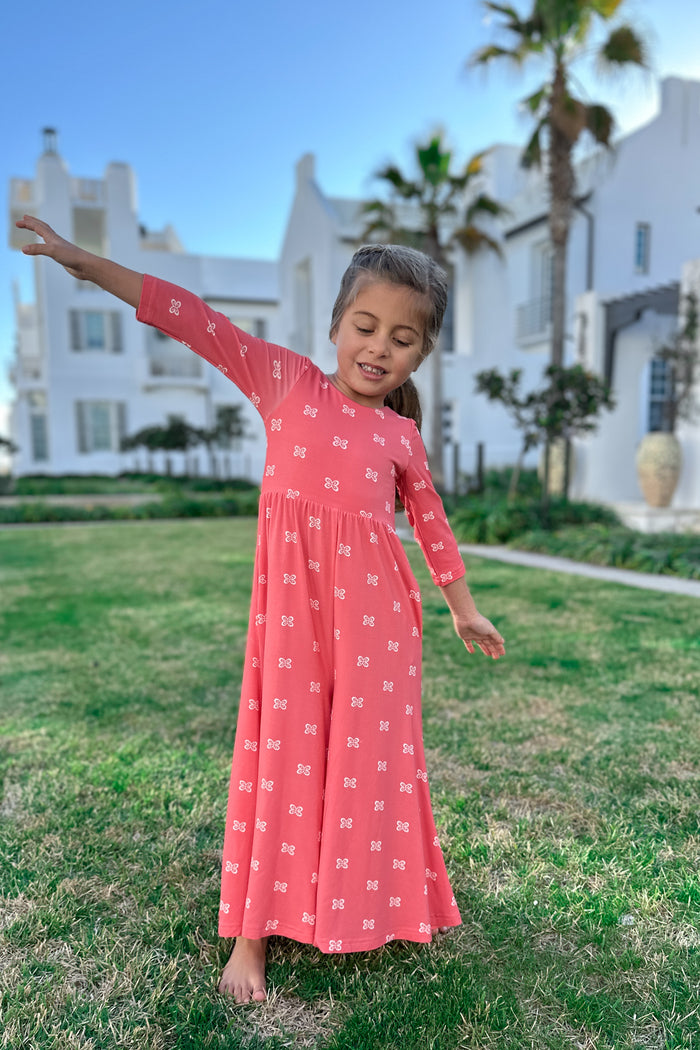Rita Romper (pink butterfly)