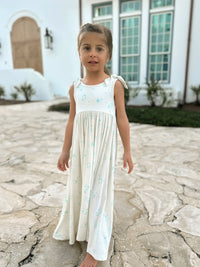 Liza Maxi Dress (blue floral)