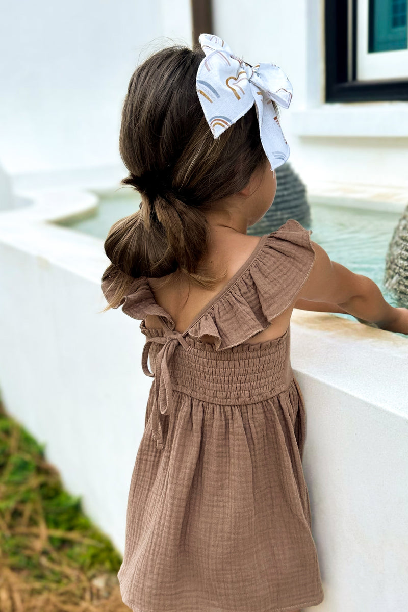 Cora Tunic (mocha muslin)