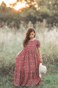 Mae Maxi Dress (whimsy red) FINAL SALE