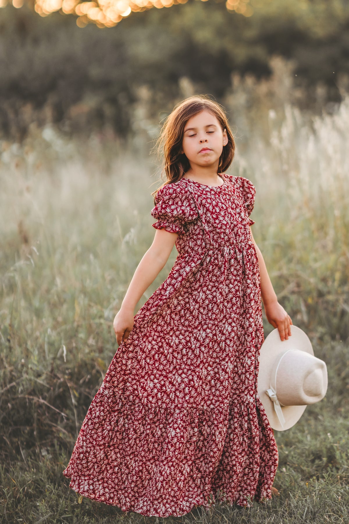 Mae Maxi Dress (whimsy red)