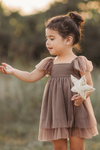 Fawn Dress (mocha tulle)