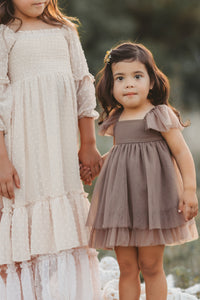 Fawn Dress (mocha tulle)