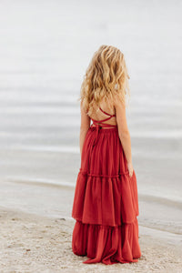 Wendy Dress (venetian red tulle) FINAL SALE