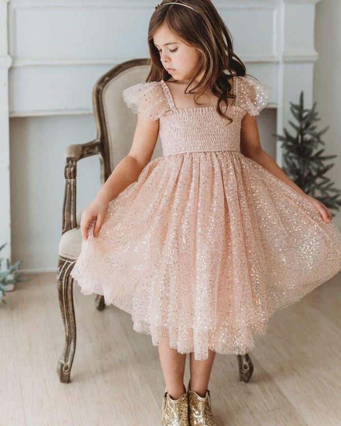 Juliet Dress (sequin pink tulle)