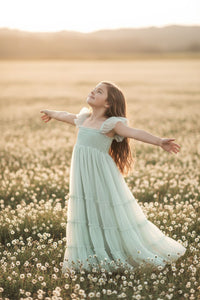 INDIE BLUE Dresses Marabella Dress (mint tulle)