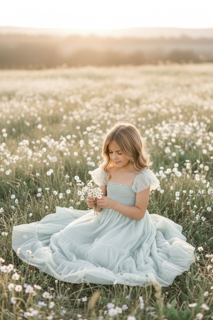 INDIE BLUE Dresses Marabella Dress (mint tulle)