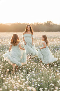 INDIE BLUE Dresses Marabella Dress (mint tulle)