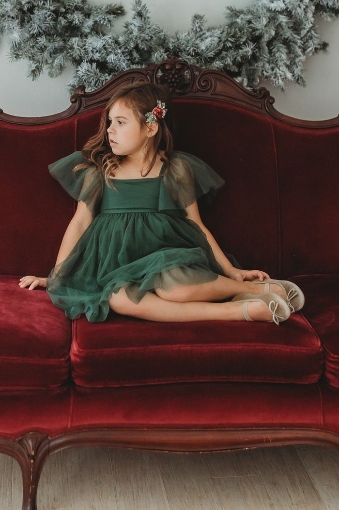 INDIE BLUE Dresses Fawn Dress (forest tulle)