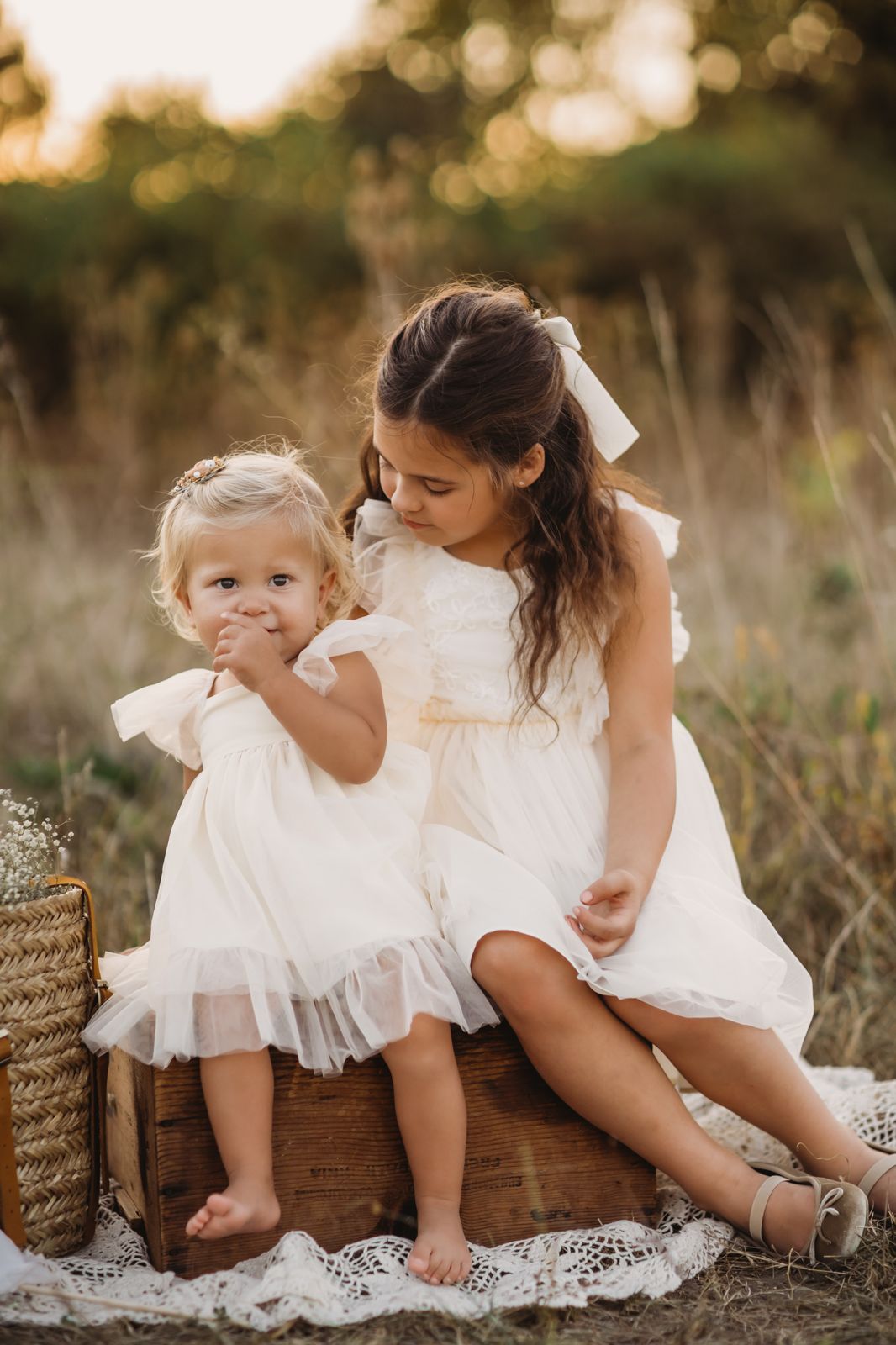 Fawn Tulle Dress (antique ivory)