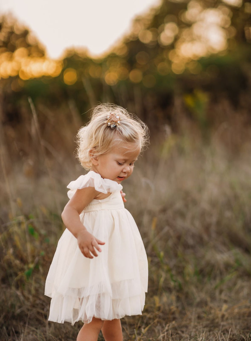 Fawn Tulle Dress (antique ivory)