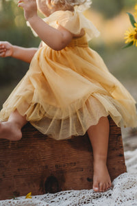 Fawn Dress (saffron tulle) PREORDER