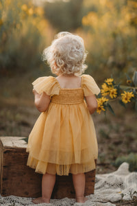 Fawn Dress (saffron tulle) PREORDER